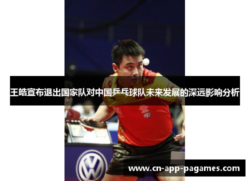 王皓宣布退出国家队对中国乒乓球队未来发展的深远影响分析